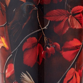 Metallvase INSTYLE mit Print, 13x13x30cm, dunkelbraun, Lepuro