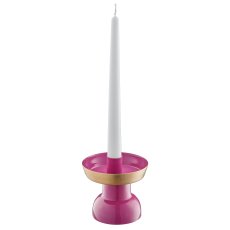 Metal candle holder with bowl, 10x10x10cm, pink, Lepuro