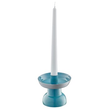 Metal candle holder with bowl, 10x10x10cm, jade, Lepuro
