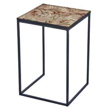Metall Tisch INSTYLE mit Printmotiv auf Eisengestell, 3er Set,