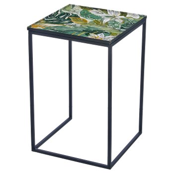 Metall Tisch INSTYLE mit Printmotiv auf Eisengestell, 3er Set,