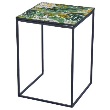 Metall Tisch INSTYLE mit Printmotiv auf Eisengestell, 3er Set,