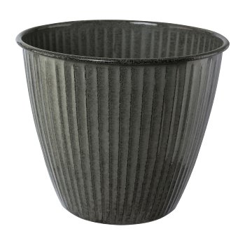 Metal Cachepot Karroo, 16x16x14cm, Grey