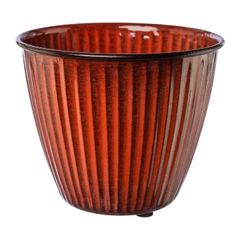 Metal planter KARROO, 22x22x19cm, red