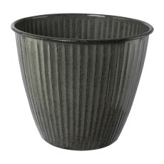 Metal Cachepot Karroo, 22x22x19cm, Grey