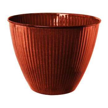 Metal planter KARROO, 26x26x22cm, red