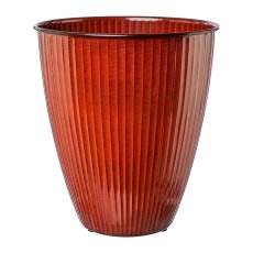 Metal planter KARROO, 29x29x31cm, red