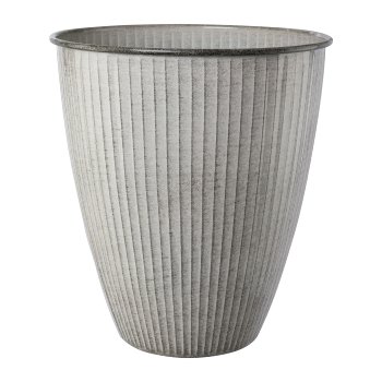 Metal Jar Karroo, 29x29x31cm, Cream