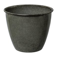 Metal Cachepot Platanus, 16x16x14cm, Grey