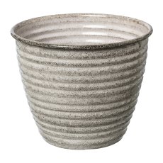 Metal Cachepot Linus, 16x16x14 cm, White