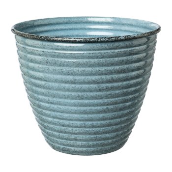 Metal Cachepot Linus, 26x26x22 cm, Blue