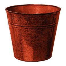 Metal planter BOTANICO, 14x14x12cm, red