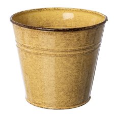 Metal planter BOTANICO, 14x14x12cm, yellow