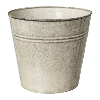 Metal Cachepot Botanico, 14x14x12cm, Cream