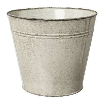 Metal Cachepot Botanico, 20x20x17cm, Cream