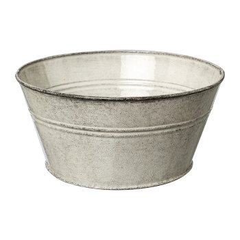 Metal Bowl Botanico, 21x21x10 cm, Cream