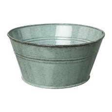 Metal Bowl Botanico, 21x21x10 cm, Ice Blue