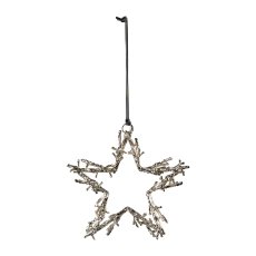 Aluminium star hanger LIMB, 30cm, silver