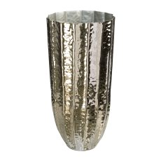 Aluminium Planter Olympus, 32x32x63cm, Silver