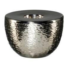 Aluminium Tea Light Slices, 10x10x8cm, Silver