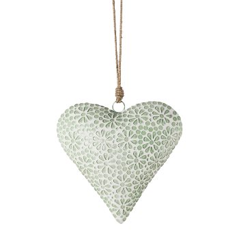 Mosaic Heart Pendant Florale,