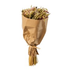 Trockenblumen-Bouquet Mix in Kraftpaper, ca.45cm, rosa