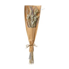 Trockenblumen Stiel Mix in Kraftpaper, ca.45cm, lavendel