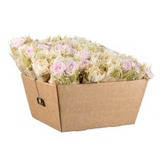 Natur Rosenbouquet 2 fa. fl. sort., 30cm,  klar