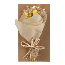 natural mini bouquet 3 assorted colours, 11.5x20cm, natural