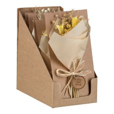 Natur Minibouquet 3 fa. farblich sort., 11,5x20cm, natur