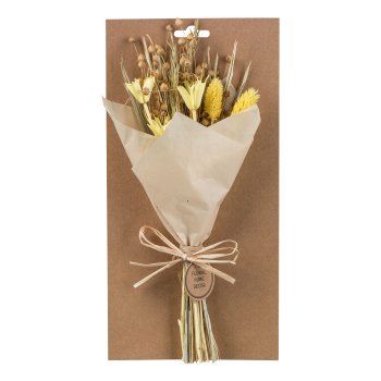 Natur Minibouquet 3 fa. farblich sort., 15x30cm, natur