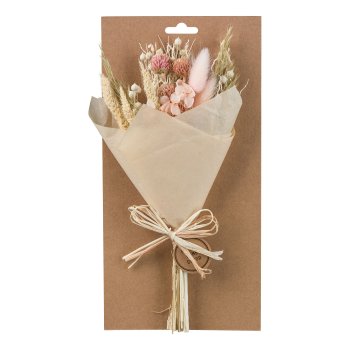 natural mini bouquet 3 assorted colours, 15x30cm, natural