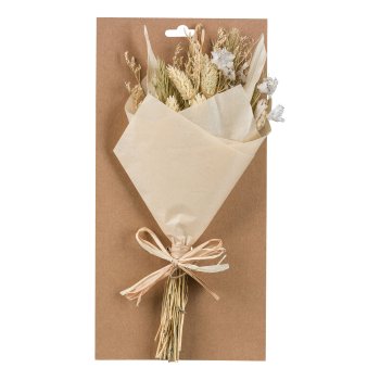 Natur Minibouquet 3 fa. farblich sort., 15x30cm, natur