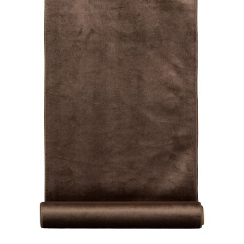 Velvet Decoration Fabric On Roll, 35x180cm, Quality: 150Gr/Sqm, Brown, 1/Piece