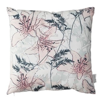 Stoff Kissen LILY, 45x45cm, rosa, 1/Stck