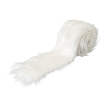 Fur Decorative Roll, 200x12 cm, Cream