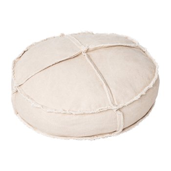 Baumwoll Bodenkissen HARMONY, 70x70x18cm, creme