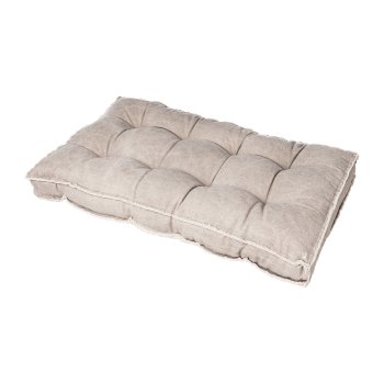 Baumwoll Bodenkissen HARMONY, 125x75x12cm, caramel