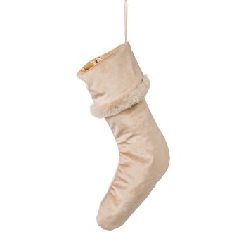 Velvet fabric boot hanger,with fur edge, 45x25cm,