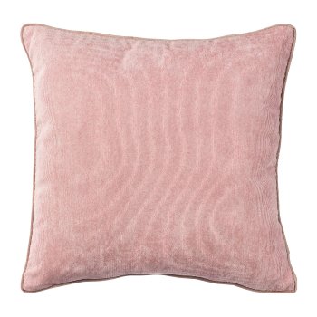 fabric corduroy cushion w.hem, 40x40cm, pink