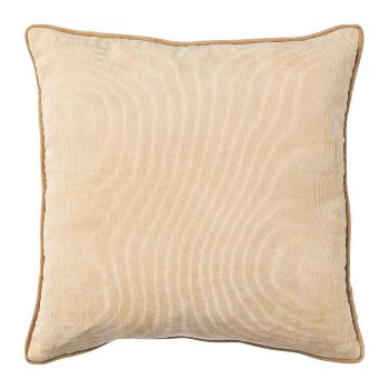 Fabric cord cushion w.hem, 40x40cm, nature