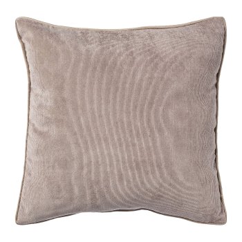 Fabric cord cushion w.hem, 40x40cm, grey