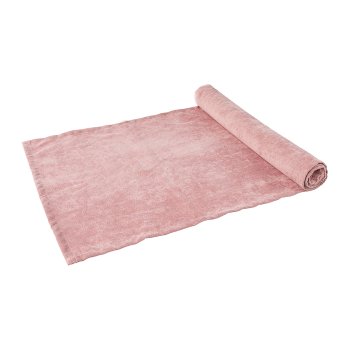 Stoff Cord Tischläufer auf Rolle, 40x180cm, rosa, 1/Stck