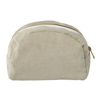 Fabric cord cosmetic bag, 19x7x13cm, olive, 1pc.