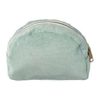 Stoff Cord Kosmetik Bag, 19x7x13cm, aqua, 1/Stck