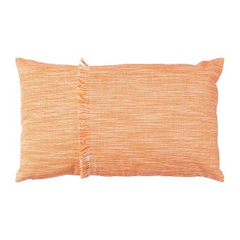 Stoff Poly-Cotton Kissen FRINGE, 30x50cm, terra