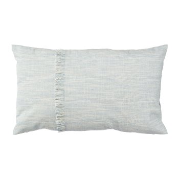 Stoff Poly-Cotton Kissen FRINGE, 30x50cm, eisblau