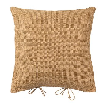 Jute Baumwoll Stoff Kissen COUNTRY, 45x45cm, natur