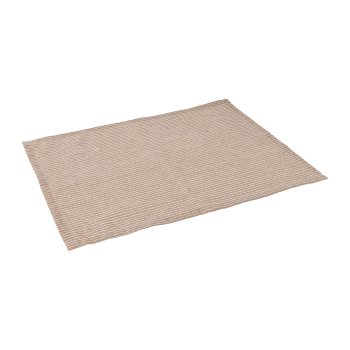 Baumwoll Stoff Tischset gestreift, 33x44cm, hellbraun, 1/Stck