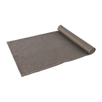 Poly-linen fabric table runner waterproof, 140x40cm, grey, 1pc.